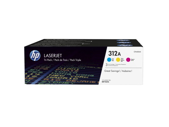 Toner 312A CMY 3-pack CF440AM