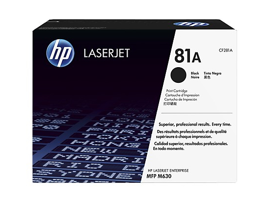 Toner 81A Black 10.5k CF281A