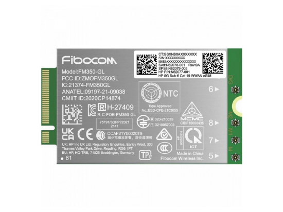 Modem 5G NR/4G WWAN AM5R4AA