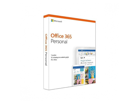 Office 365 Personal PL Box P4 1Y Subsc. 1User / 5Devices Win/Mac QQ2-00735. Następca P/N: QQ2-00535